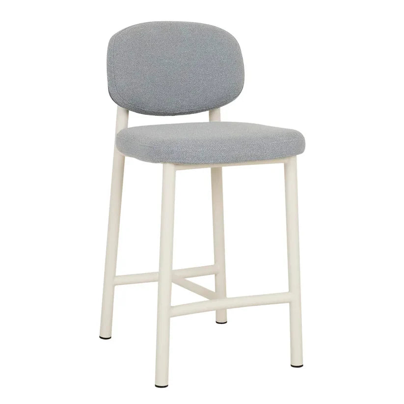 Lori Metal Frame Barstool | Powder Blue